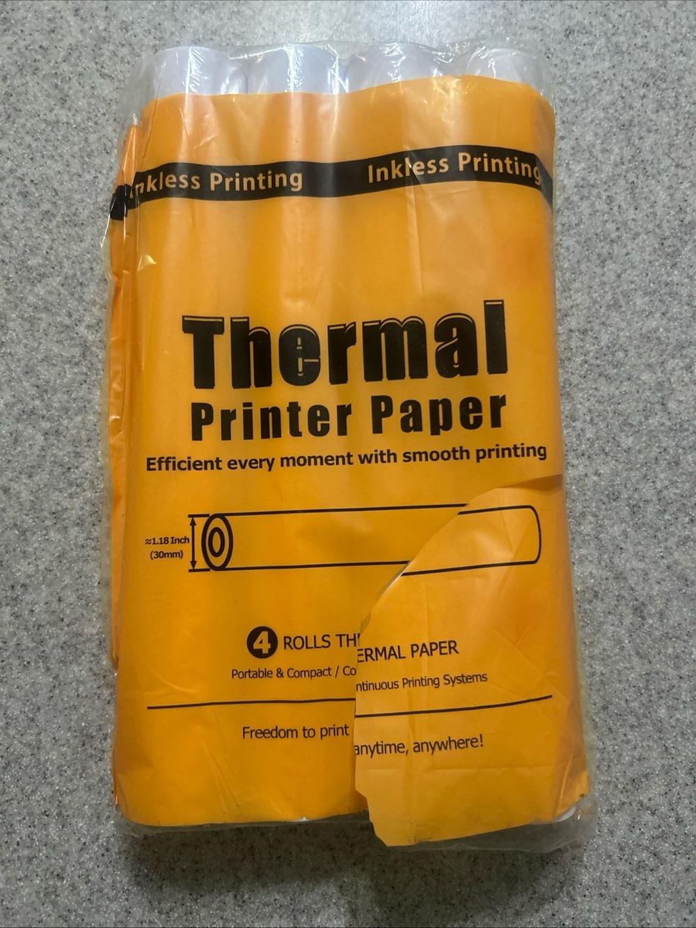 4 Rolls Thermal Paper 8.5x11 Inch For Portable Printer D810 M834 MT610 Pro